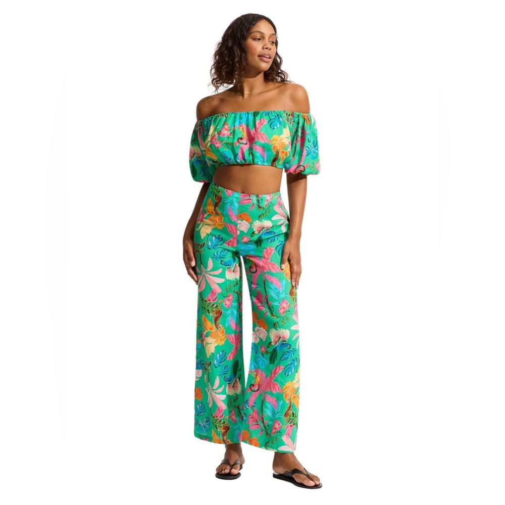 SEAFOLLY NWT Tropica top in Jade size small